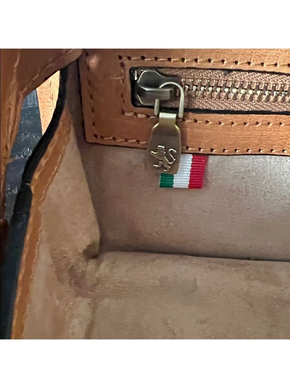 Pratesi Brown Leather Satchel - Picture 6 of 11